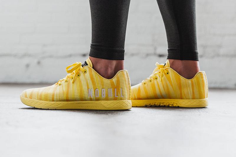 Women's Nobull Lightning Burst Trainers Yellow | SG A2854H